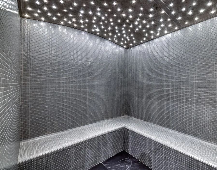 Espaces communs et hammam Combloux Aloona Design