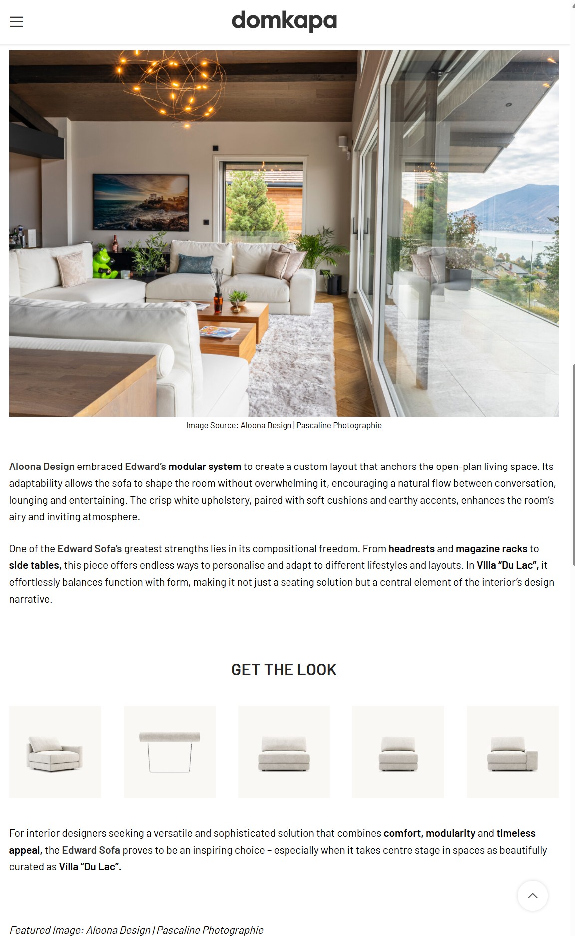 Article Domkapa Aloona Design