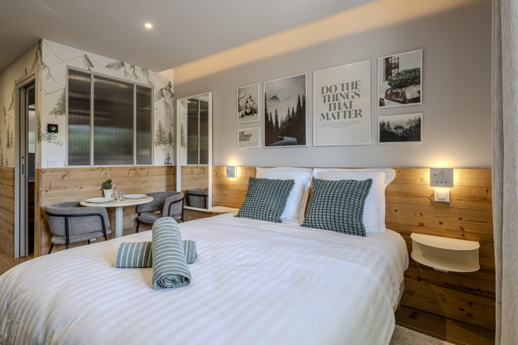 Studio Ecrin vert Espace nuit